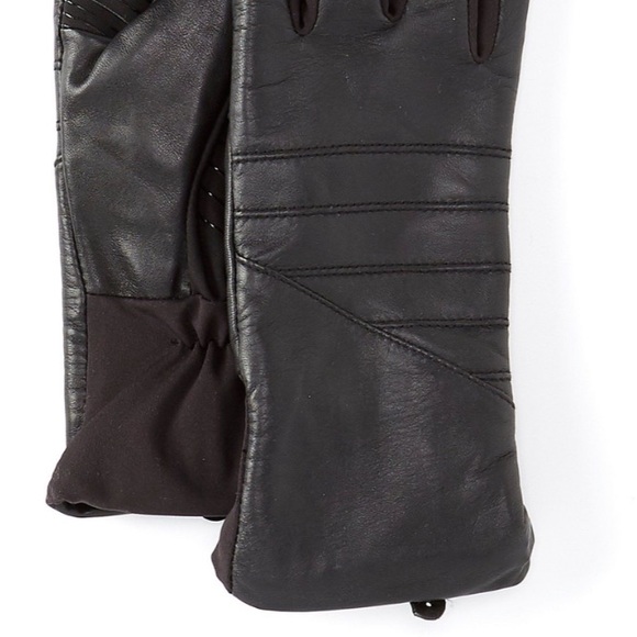 Ur Powered Leather Moto Fleece Lined Gloves S/M - Picture 6 of 16